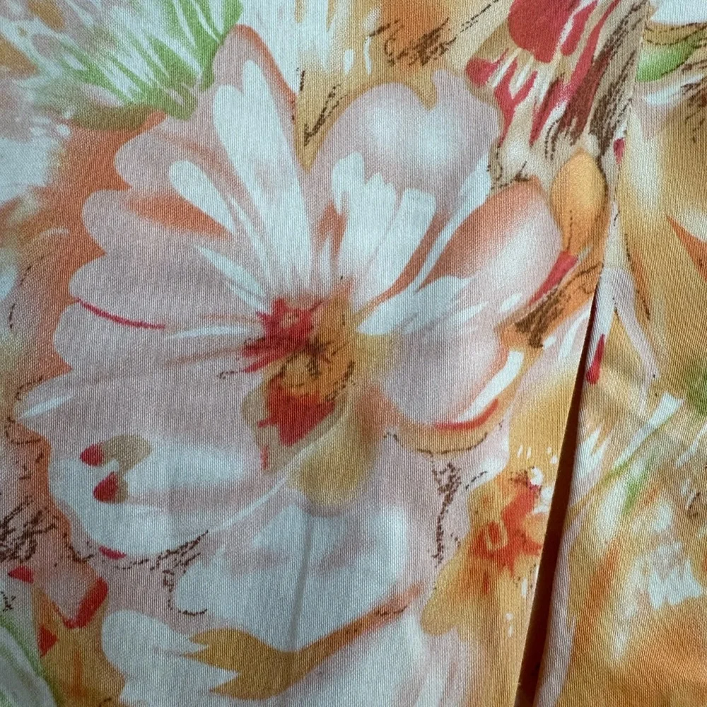 Coldwater Creek Chic Watercolor Floral Button-Front Spring Jacket  Blazer Size S